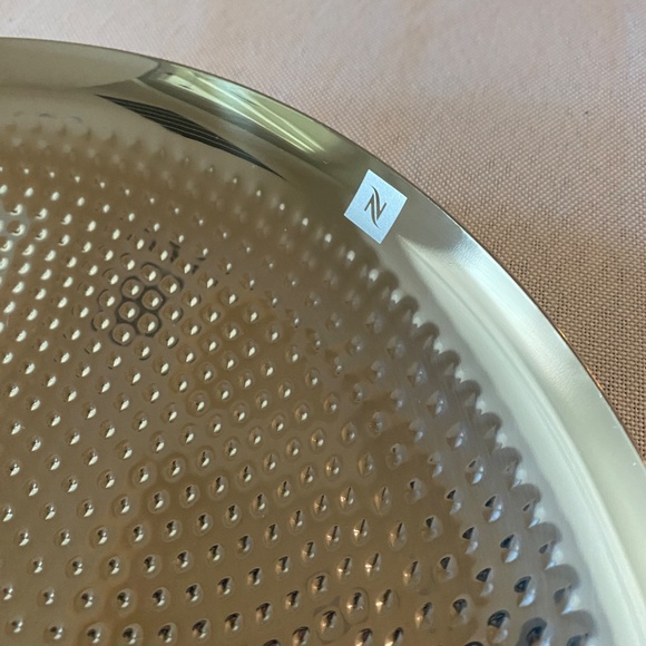 Nespresso Collections Hammered Tray Design Atelier OÏ Stainless Steel Plate 11" - Picture 3 of 8